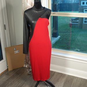 one shoulder mini dress